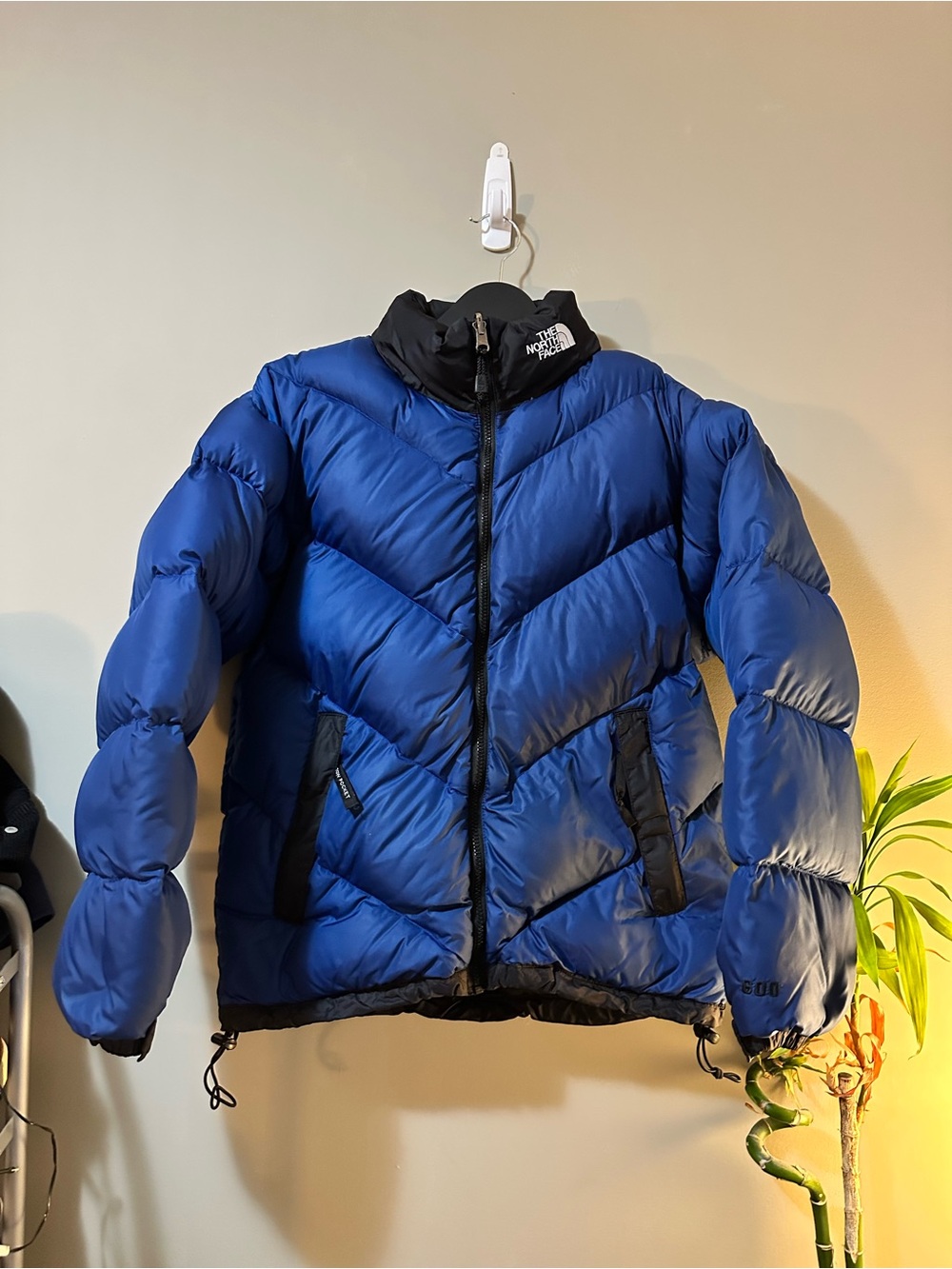 Vintage The North Face 600 Men's Royal Blue and Black Puffer Down Jacket